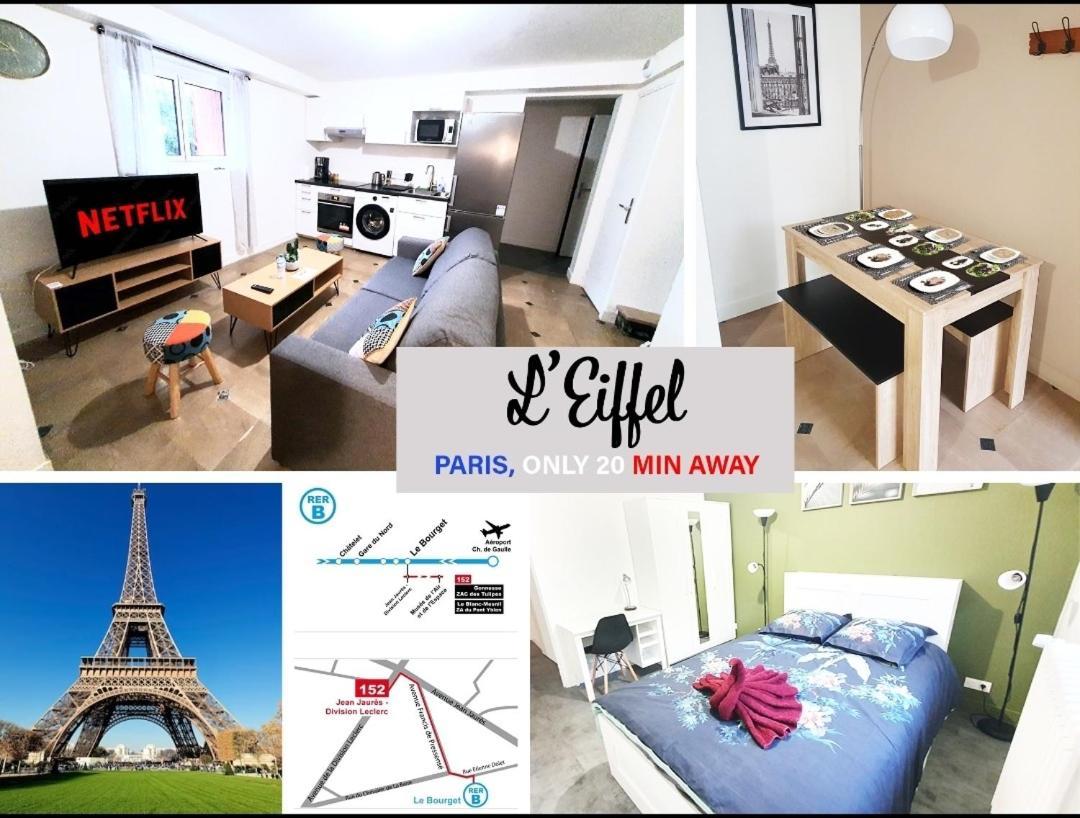 Ferienwohnung L'Eiffel - Self Checking, 20Min From Paris Drancy Exterior foto